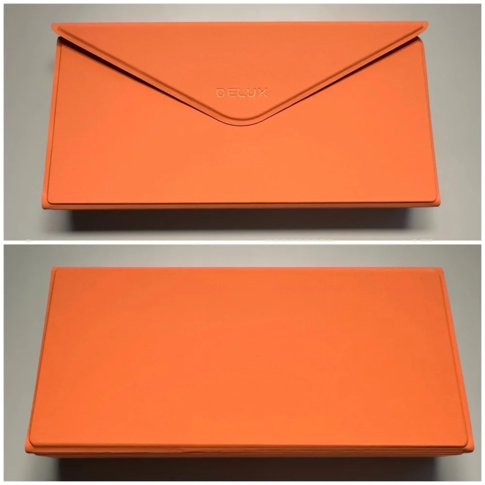 DELUX PockCombo Portable Keyboard and Mouse Wireless with Protective Case Orange